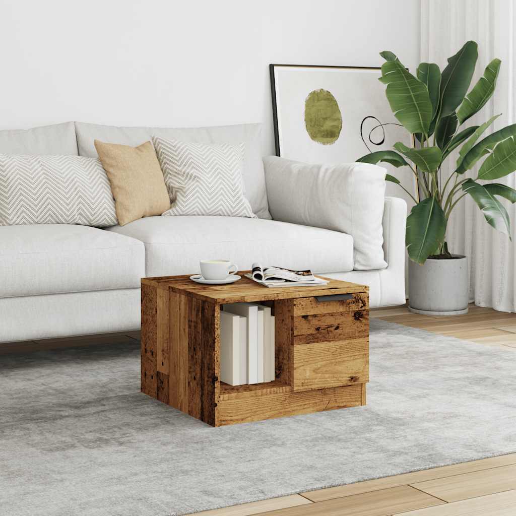 Coffee Table, Old Wood, 50x50x36 Cm