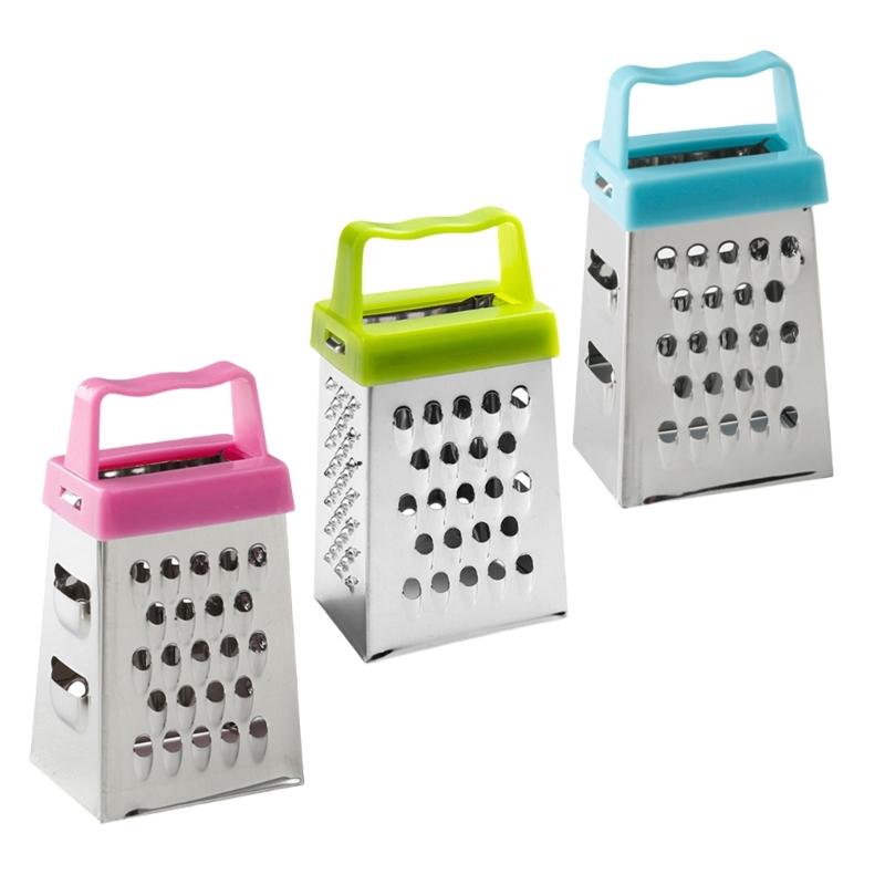 3Pcs Mini Cheese Grater Set Multifunctional Stainless Steel Square Graters for Vegetables Chocolate and More