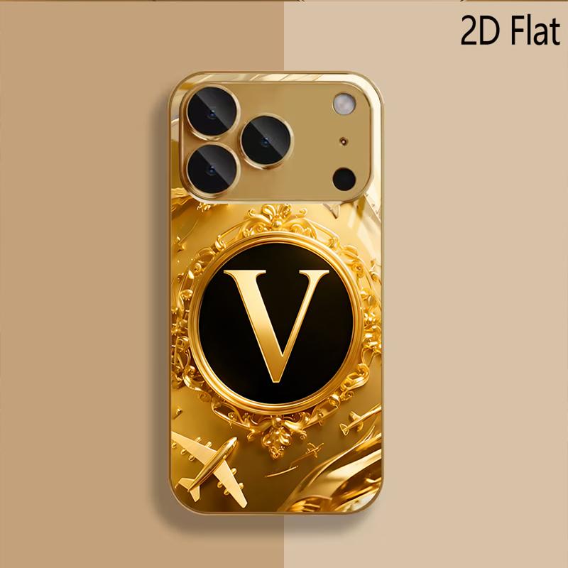 Aircraft V Patterned Tempered Glass Design for iPhone16 17 ProMax 1514 1312 11ProMax Phone Case Camera Cover Shockproof Hard Bac