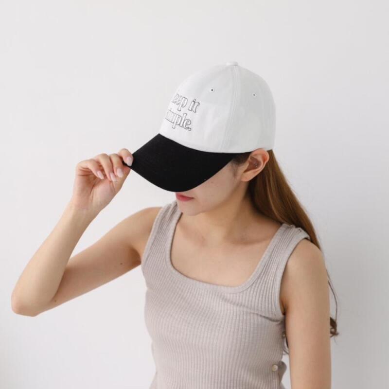 Women s Simple Cotton 5-Color Daily Baseball Cap C5362_White