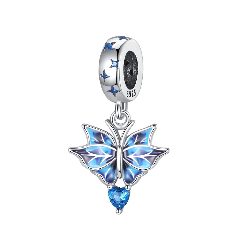 Nuevos Abalorios de la Serie de Dibujos Animados Espacio Océano para Pulsera Original Abalorio Collar Joyería de Cobre para Mujer