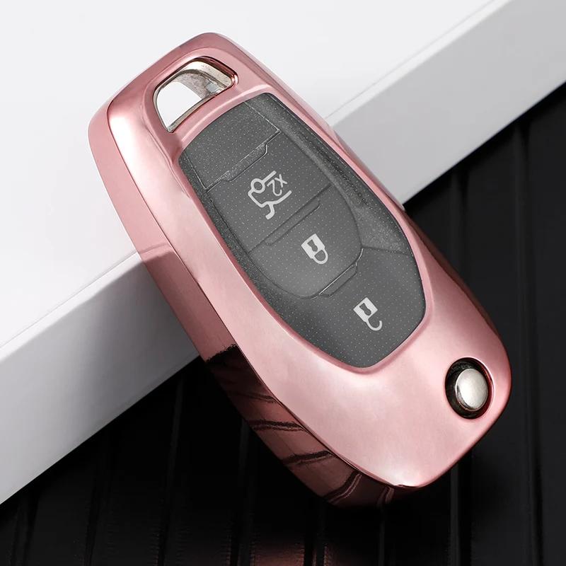 For Chevrolet Cruze Aveo 2014 2015 2016 2017 2018 2019 2020 Car Flip 3 Button Key Case Protective Cover Bag Shell Holder