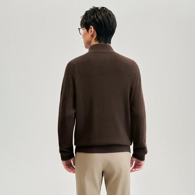Saint Angelo Men's Mock Neck Wool Blend Sweater