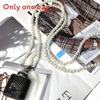 Water Diamond Mini Crossbody Bag With Pearl Chain For Streetwear Fashion