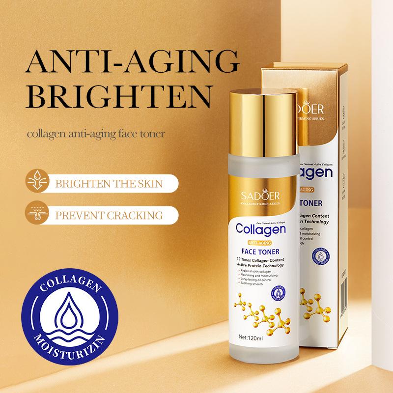 Collagen Niacinamide Whitening Repair Toner 120ml Hydrating Moisturizing Toner Firming and Lifting Toner