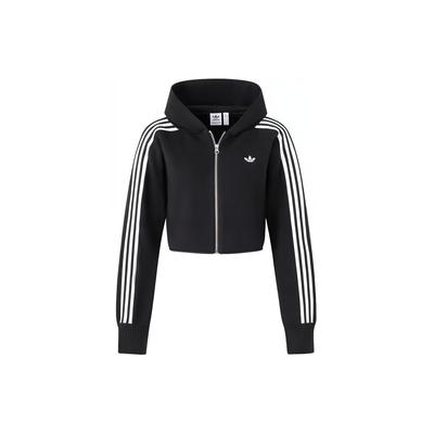 (WMNS) Originals Premium Zipper Hoodie Asia Sizing 'Black' Women's JI7061