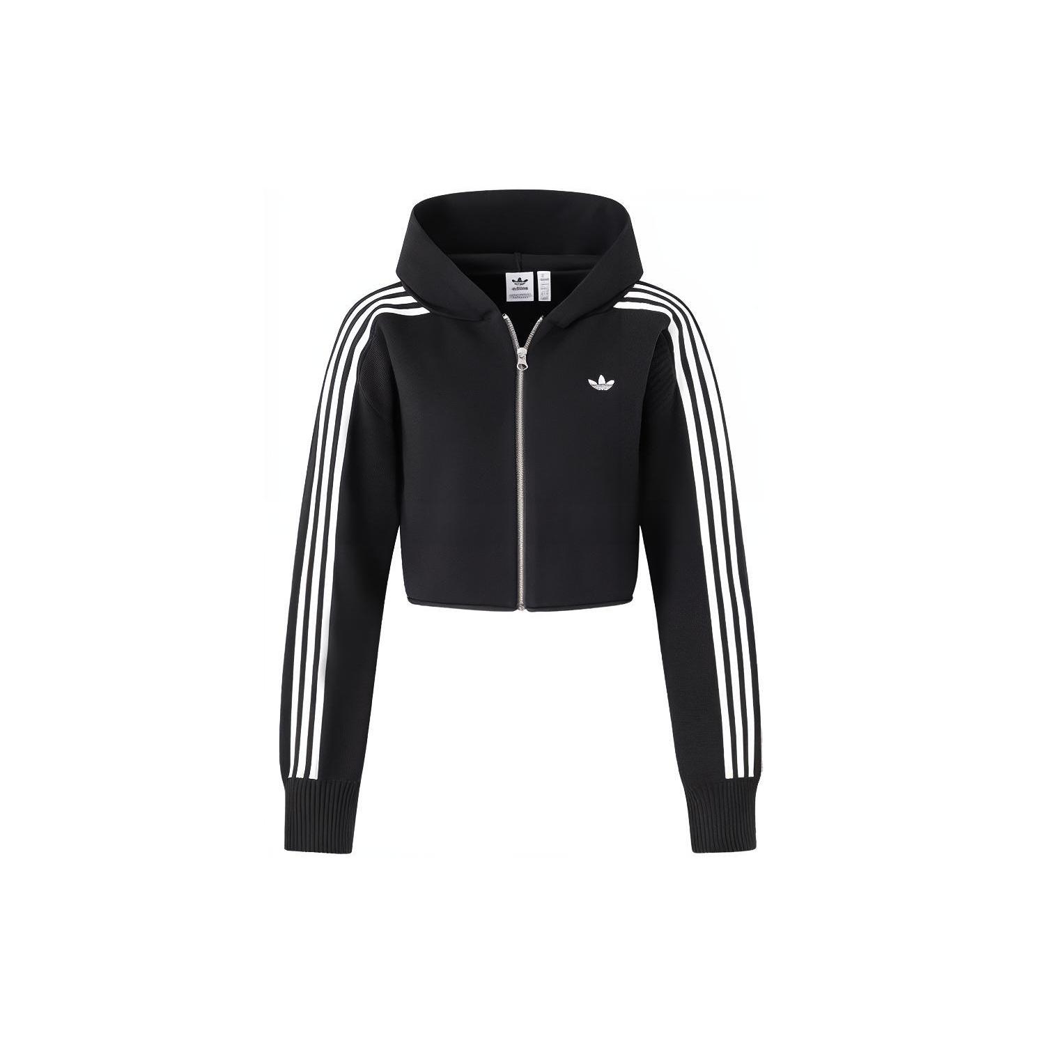 (WMNS) adidas Originals Premium Zipper Hoodie Asia Sizing Black Women s JI7061 L