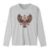 Patriotic Polish White Eagle Folk Art Floral Print Casual T Shirt vintage Washed Unisex Breathable Versatile homme graphic