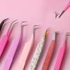 New Design Stainless Steel Make Up Tool Eyelash Extension Tweezers Professional Volume Eyelashes Tweezers Volume Lash Tweezers
