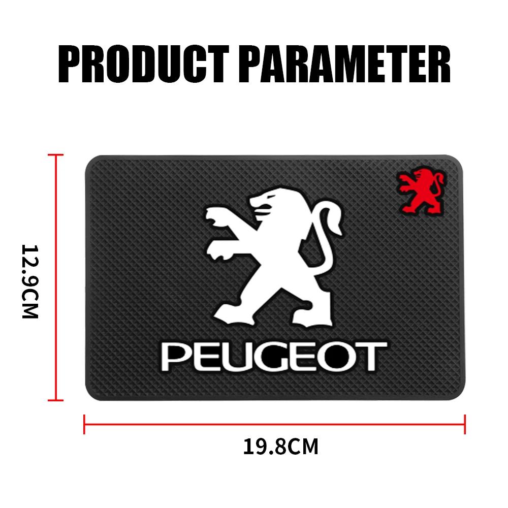 Autoaufkleber 2025 Heißes Auto Armaturenbrett Klebrige Anti-Rutsch-Matte Silikon Anti-Rutsch-Aufbewahrungsmatten für PEUGEOT 3008 5008 206 208 308 207 50