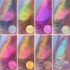 Coloretto Chrome Nail Powder,Color Shifting Nail Powder Pigment Glitters Dust Mirror Effect for Gel Polish Nail Decors