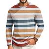 T-shirt casual da uomo a maniche lunghe raglan con girocollo per l'uso quotidiano