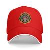 Fire Fighter RESCUE Sun Baseball Cap  Summer Trendy Trucker Hat For UnisexTeens Hiking Fishing Baseball Caps