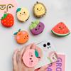 3PCS Cute Fruit-Shaped DIY Phone Case Accessories PVC Soft Rubber Accessories for Bags Phones Tablets and Hole-Patterned Shoes