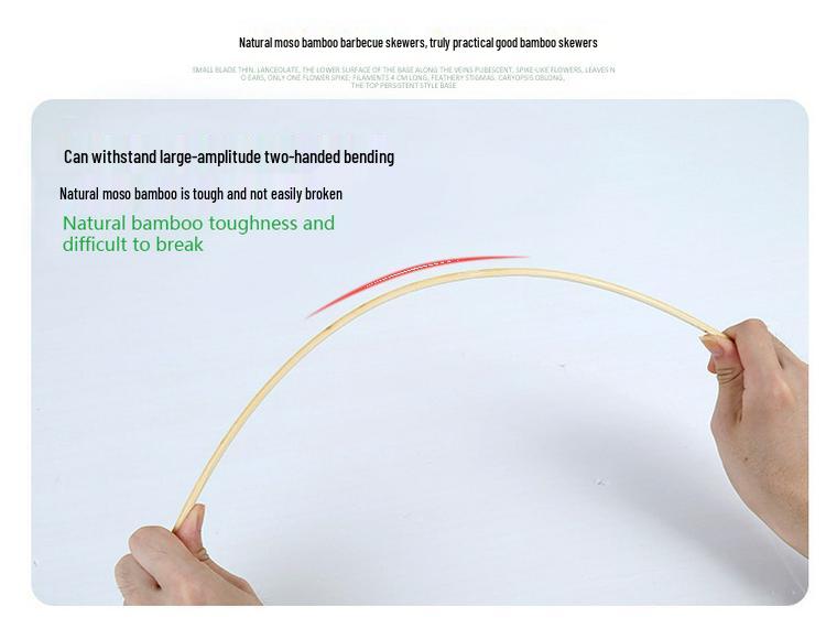 Bamboo Skewers: 5.0 X 30/35/40/45/50cm for BBQ, Meat, Flagpole, Tornado Potato, Flower & More