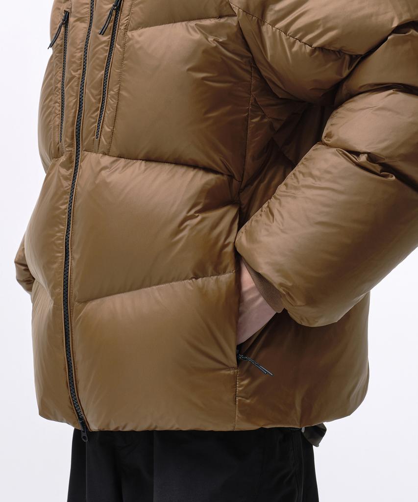 Musinsa Standard [City Leisure] Bright Hooded Down Short Padded Jacket [Desert Brown]