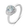 Silverring med naturlig topas 1,486 ct, produktens vikt 3,09 g (2179511)