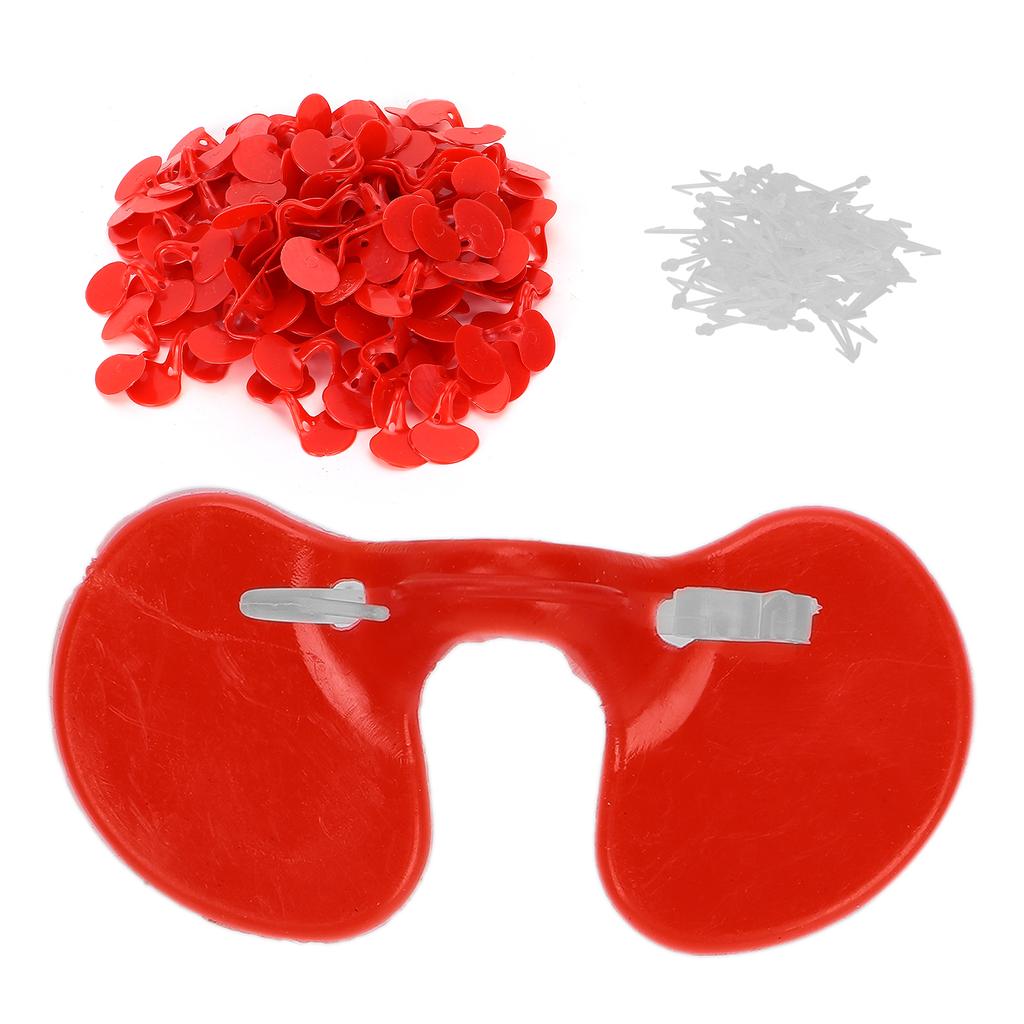 100 szt. Gogle Chicken Peeper AntiPecking dla kurczaków z zatorami na oku dla małych kurczaków(Pojedyncza belka )