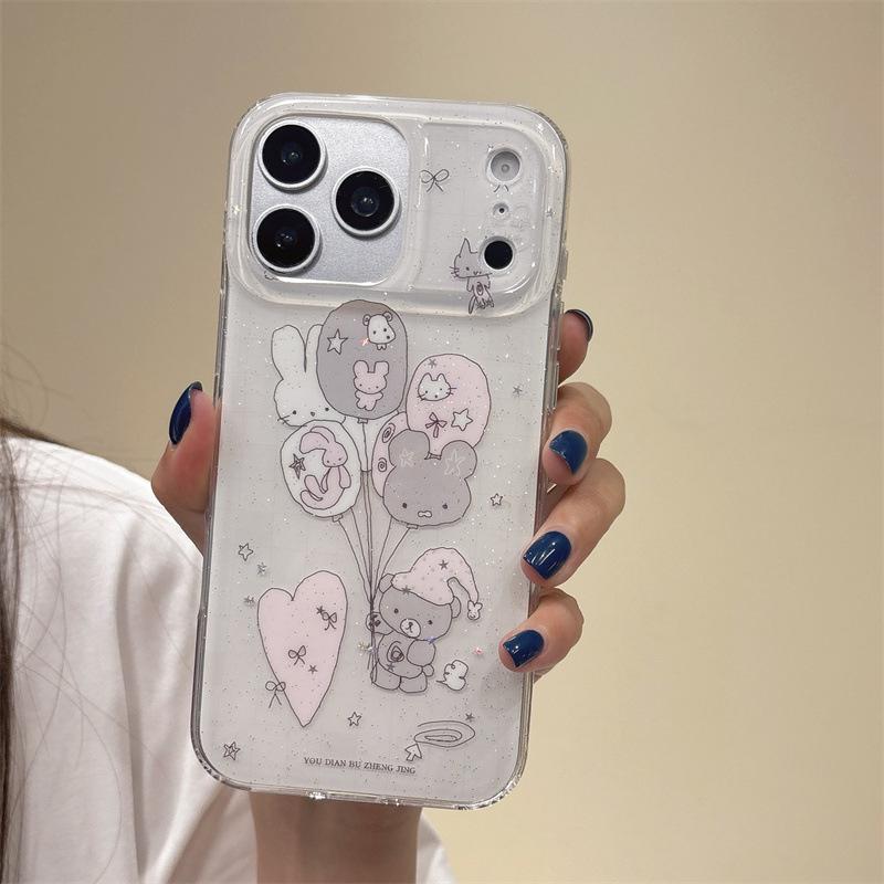 

iPhone 16 Pro Max Cute Korean Bear Balloon Case 13