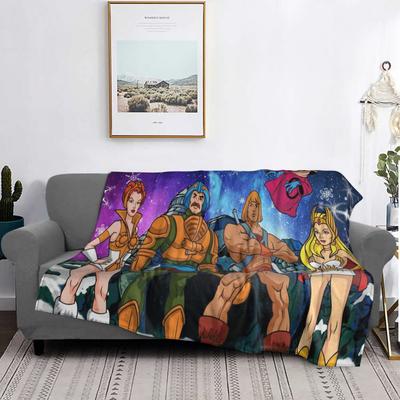 Pătură Eternia He-Man și Stăpânii Universului Moale Caldă Flanelă Pătură Aruncată Plus pentru Pat Sufragerie Picnic Călătorie