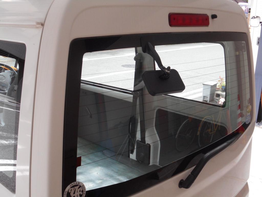 Shinei Bussan Square Rear Under Mirror, Stick-On Type, HR-915K