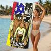 Customizable personalized beach towels Hulk Hogan themed designs.Suitable for the beach, yoga, sports;ideal as beach accessories