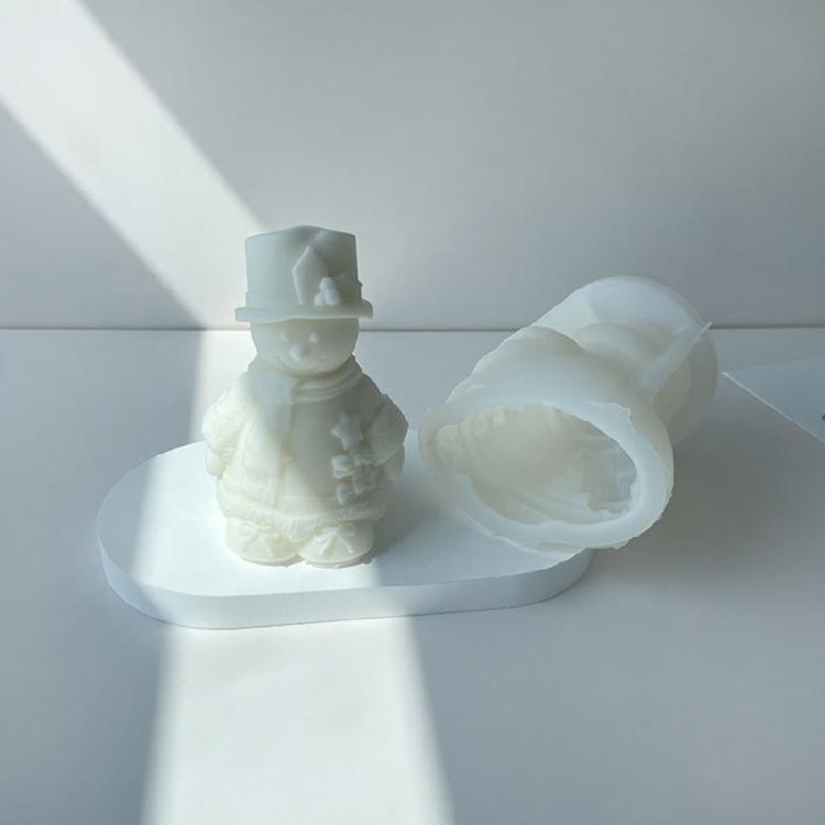 Epoxy Handmade Soap Mold Snowman Decoration Candle Mold for DIY Soap Decoration