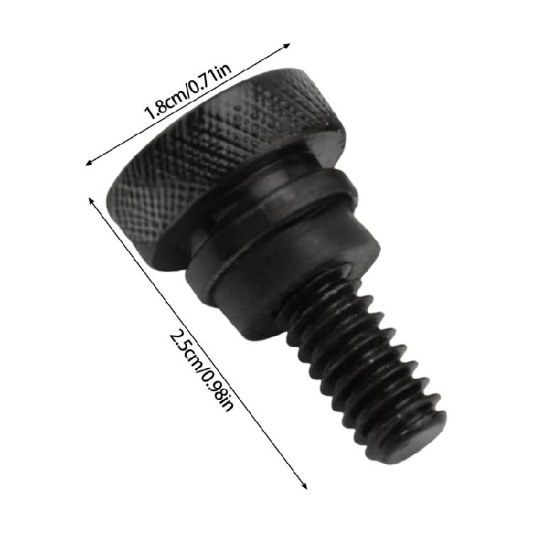 Skull Themed Aluminum Seat Bolts For Motorcycles Machining Easy Installation Kit Application