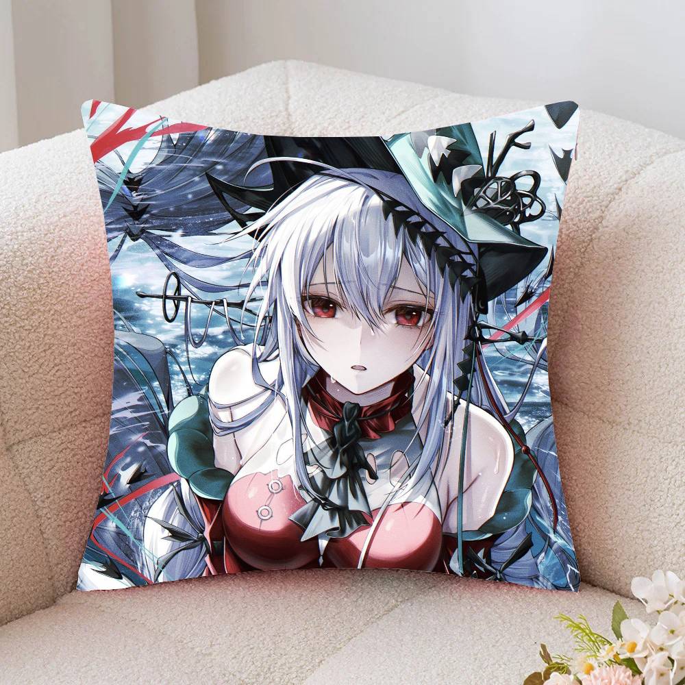 Skadi Animated Game AArknights Pillow Case Fashion Square Pillowcase Bedroom Sofa Room Ins Decoration Leisure