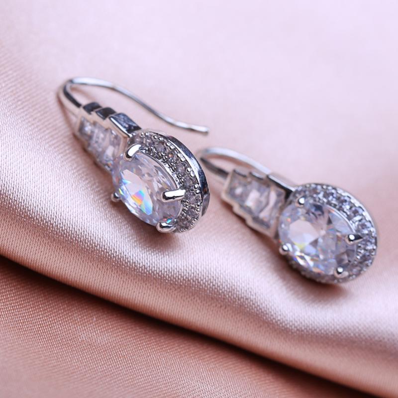 KNIKOO Earrings For Women Fashion Cubic Zirconia Earrings Jewerly For Wedding Party Gifts