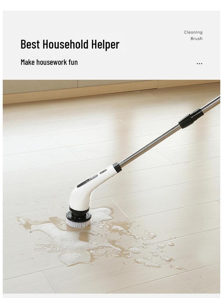 Multi-function Electric Cleaning Brush for Kitchen, Bathroom, and Floor