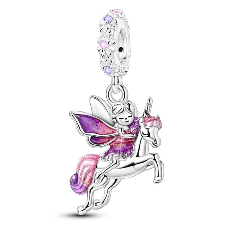 Original Design Copper Charms Beads Ballet Angel Family Perfume Dress Candy Fit 3Mm Bracelets Diy Birthday Jewelry