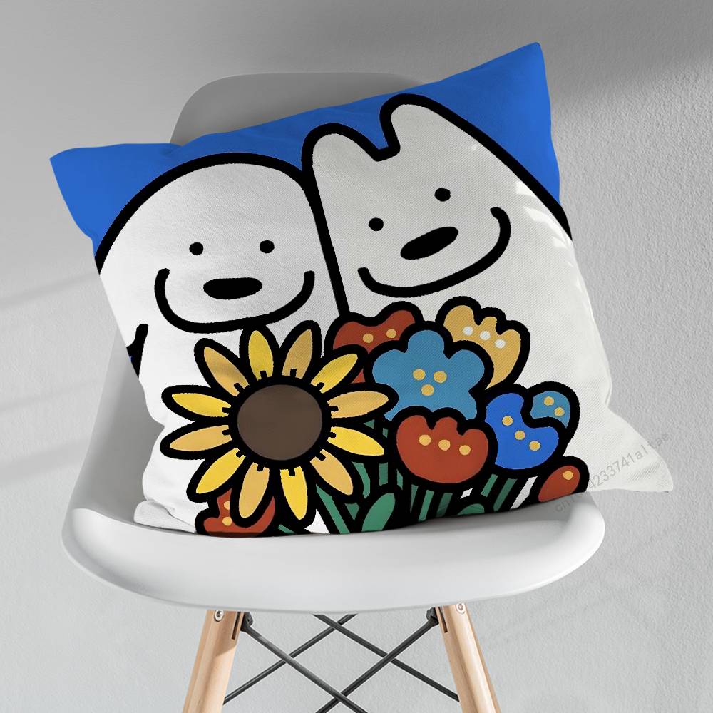 Cute MMatsui Art Pillowcase for Sofa Room Office Decor Printing  Merchandise AllMatch Cushion Cover