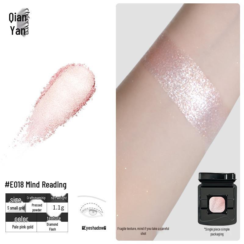 Qianyan Benutzerdefinierte Lidschatten- & Gesichtspalette: DIY Rouge, Highlighter, Kontur, Matt, Schimmer für das tägliche Make-up