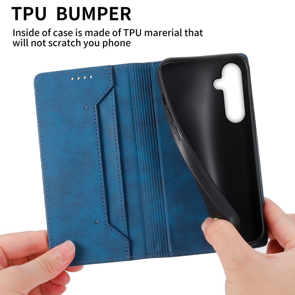 For Samsung Galaxy S25 FE Wallet Case RFID Blocking PU Leather Phone Cover