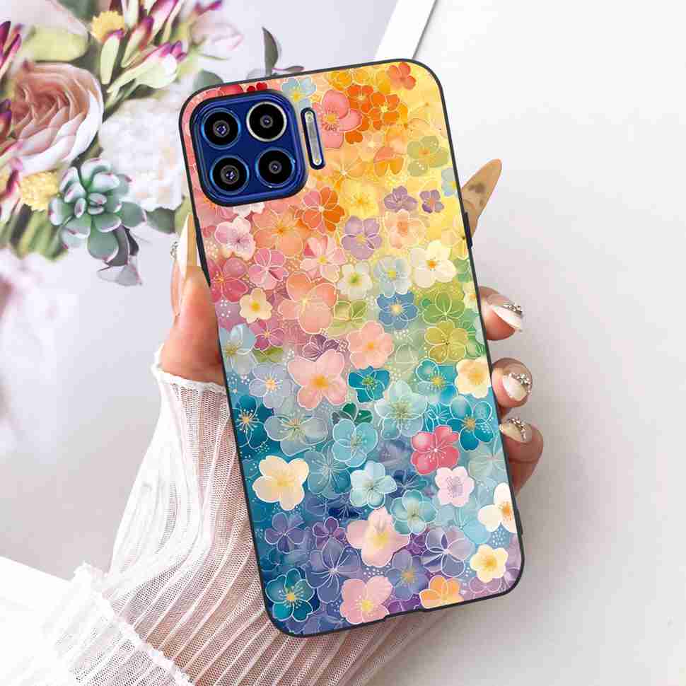 Für Motorola One 5G 6,7" Hülle Neueste Beliebte Drucke Silikon TPU Schwarze Abdeckung Für Motorola One MOTO ONE 5G Handyhüllen Bumper