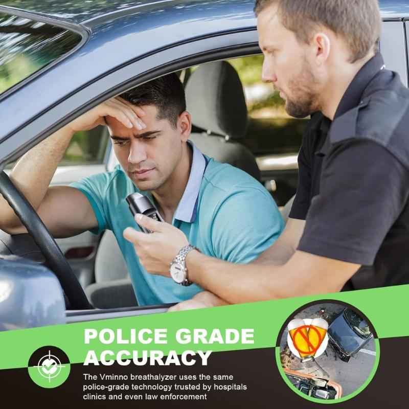 Compact Alcoholic Tester Featuring Fast Non Contact Detection USB Charging for Easy Alcoholic Testing Portable Breathalyzer