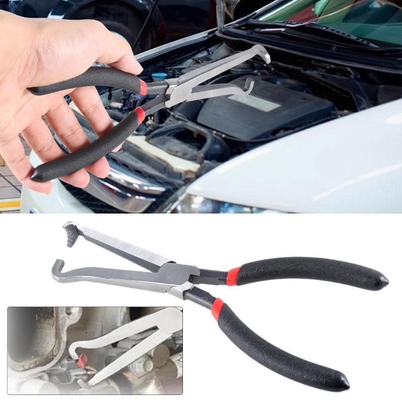 8Inch Electrical Disconnect Pliers, Automotive Connector Tool High-strength Cutoff Plier for Push Tab Plugs