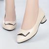 Fashion AIYUQI Female Nurse Shoes 2025 Autumn Pointed Professional Genuine Leather Women Shoes Large Size Fashion Single Shoes Ladies