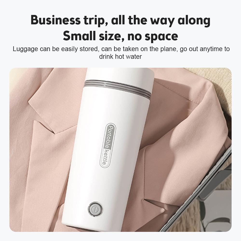 Portable Electric Kettle for Boiling Water 1.5Cup Small Tea Coffee Kettle Water Boiler Food Grade 304 Stainless Steel