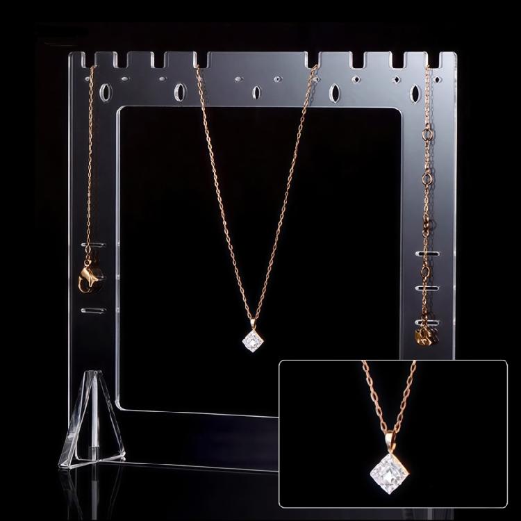 Professional Acrylic Jewelry Exhibition Stand Offering Clarity And Protective For Fashion Items
