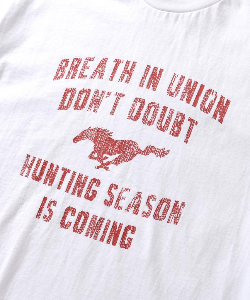 AMOU Vintage Horse Half T-Shirts White