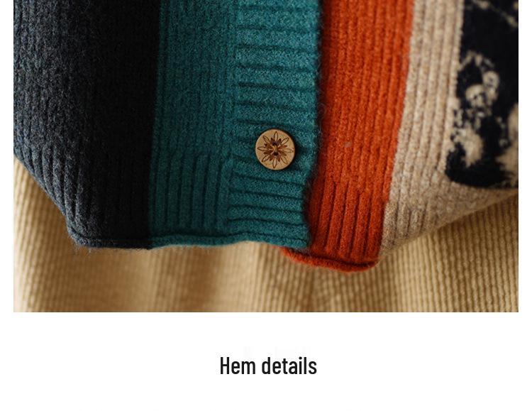 Women's 2023 Retro Loose Knit Vest Cardigan Sweater Shawl for Spring and Autumn