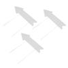 Blank Arrow Signs with Stakes Double Side Water Proof Directional Signs for Wedding Party Decor