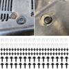 100Pcs Engine Under Cover Retainer Clips for Toyota 90467-07201 90189-06193 90159-60477 Push-Type Fastener Nut Screw Bolt