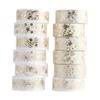 12 Rolls/Set Golden Plant Flower Washi Tape DIY Gold Foil Decorative Adhesive Tape Sticker Scrapbooking Diary Planner Stationery