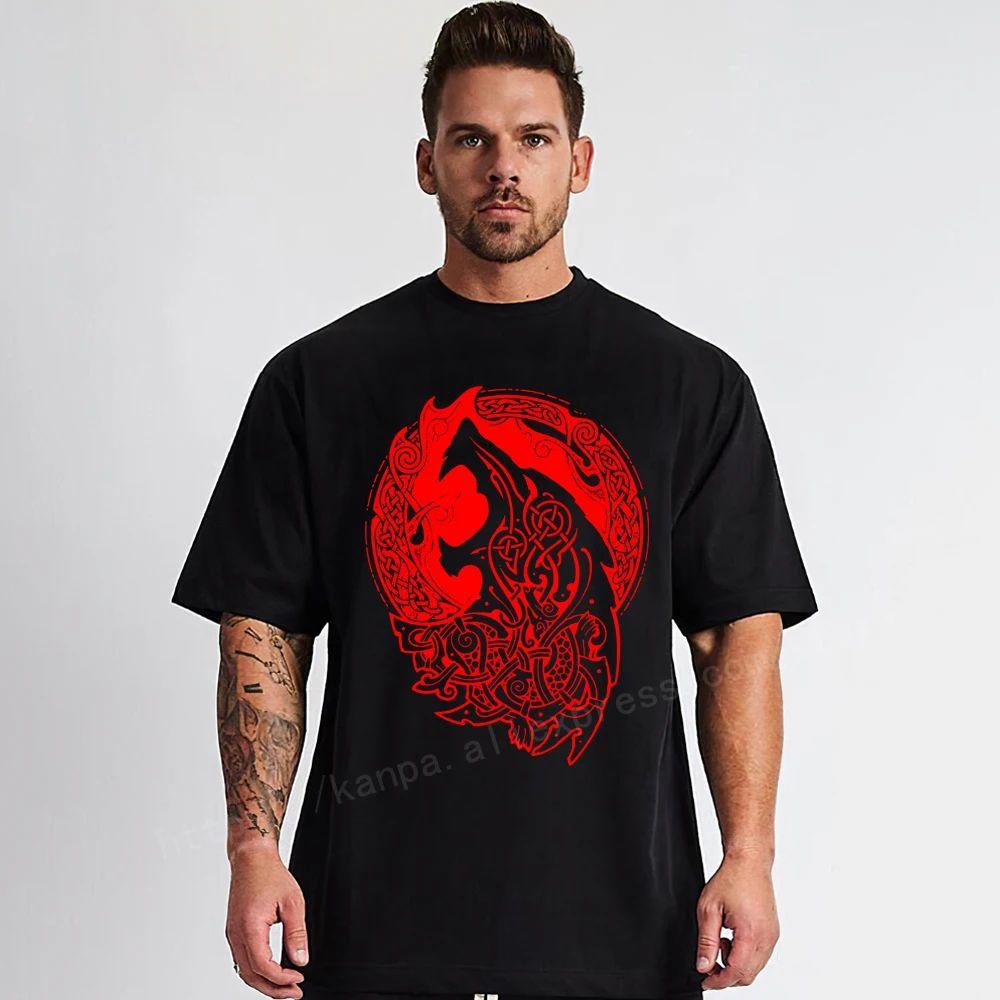 Men ODIN Vikingyins 5xl T Shirt Cotton Vintage Tall Tops Plus Size Tees Big Size Large Clothing TShirts Fashion