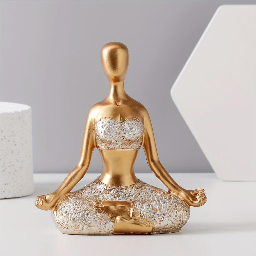 Ornamente fată yoga, decorațiuni suport TV, figurine artă corporală, ornamente yoga pentru meditație, decorațiuni de birou, formă de fată realistă