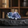 Smooth Polished Rocks Natural Grape Agate Crystal Cluster, Mineral Gemstone, Stone Tranquility Stones for Aquarium Terrarium Decor, Unique Gift