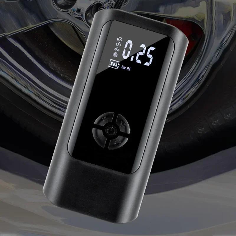 Ultra-Compact Rechargeable Air Pump -Mini Inflator with Rapid Inflation Technology for Travel, Camping & Emergency Car Tire Use